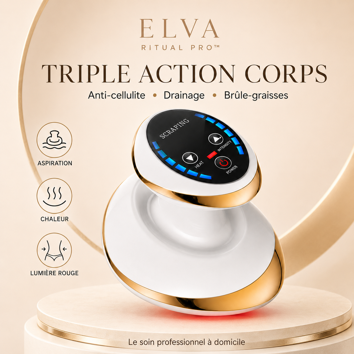 Lot de 2 Masseurs Anti-Cellulite & Brûleur de Graisses ELVA RITUAL PRO™